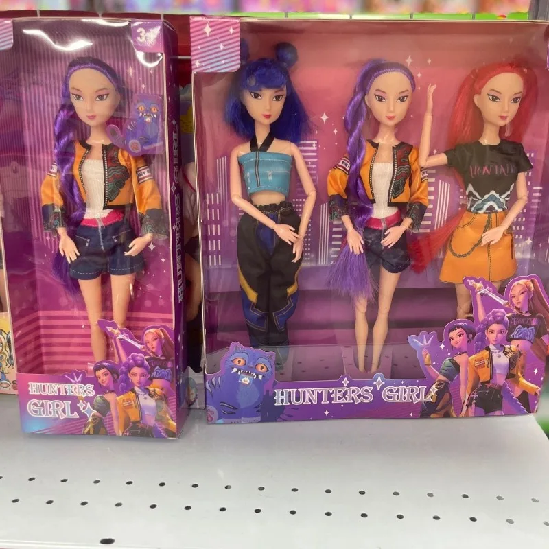 

Hot Selling New Kpop Demon Hunters Rumi Doll Vinyl Toy Cartoon Cute Mira Figure K-Pop Model Zoey Jointed Action Doll Toy Gifts