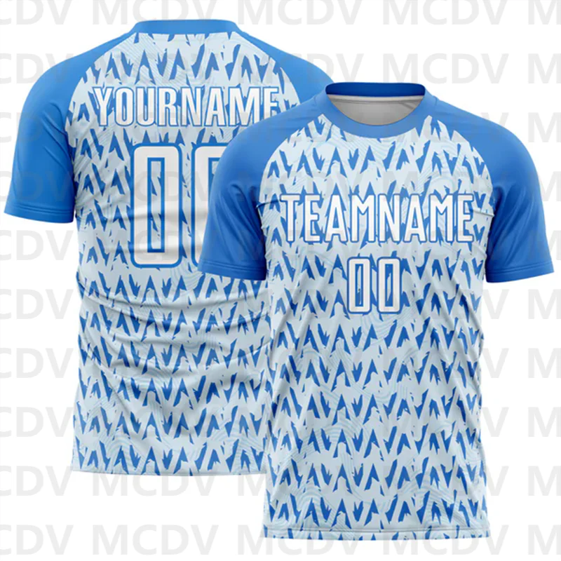 Custom Black White Geometric Pattern Sublimation Soccer Uniform Jersey Personlized Team name you name number T-Shirts image 5