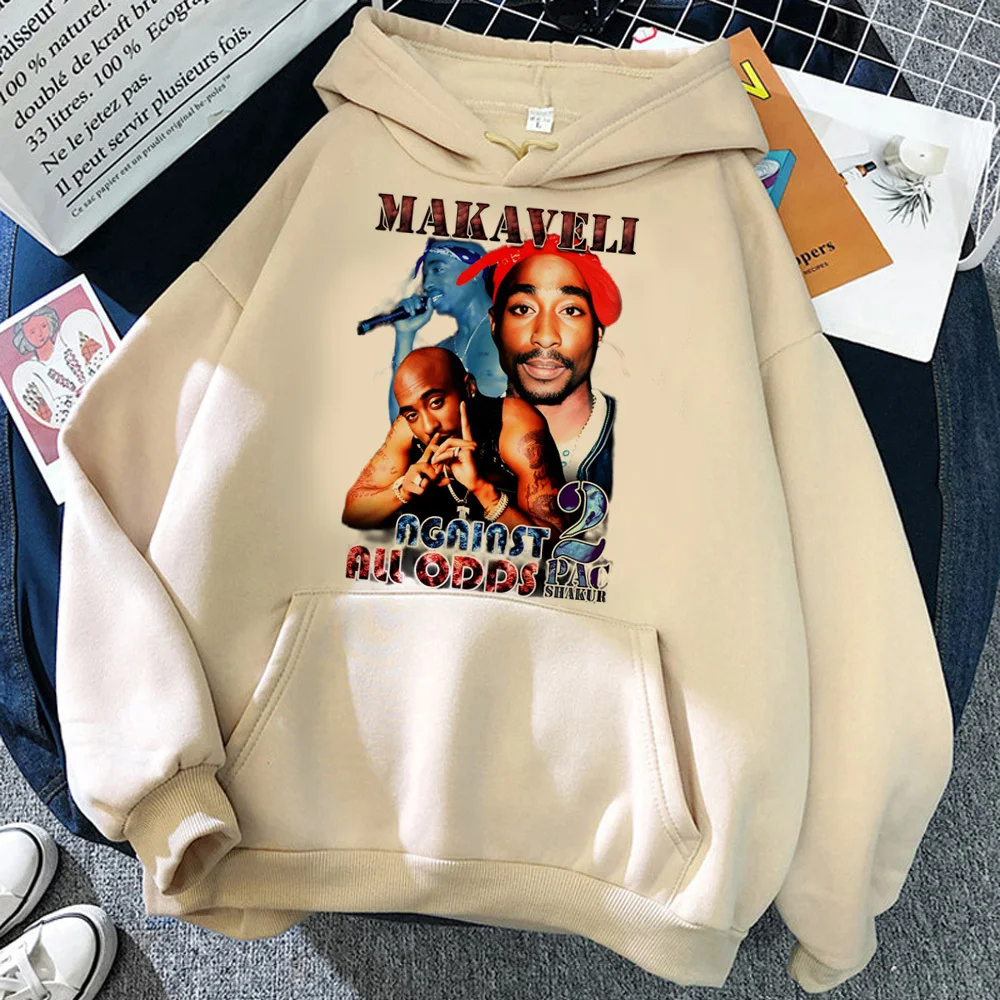 Tupac moletom com capuz mangá athleisure harajuku roupas de grife para adolescentes menina agasalhos pulôver em quadrinhos tecido macio roupa casual