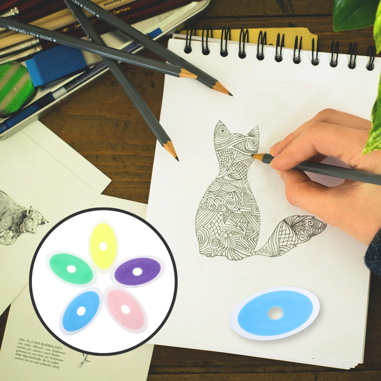 

40Pcs Erasers for Gel Pen Creative Silicone Erasers Portable Erasable Pen Eraser Bulk for School Student Stationery