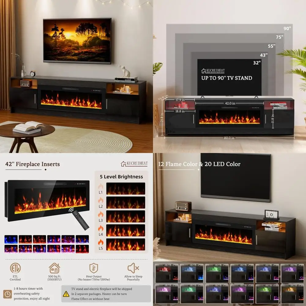 90 Inch Tv Stand Wi… - image