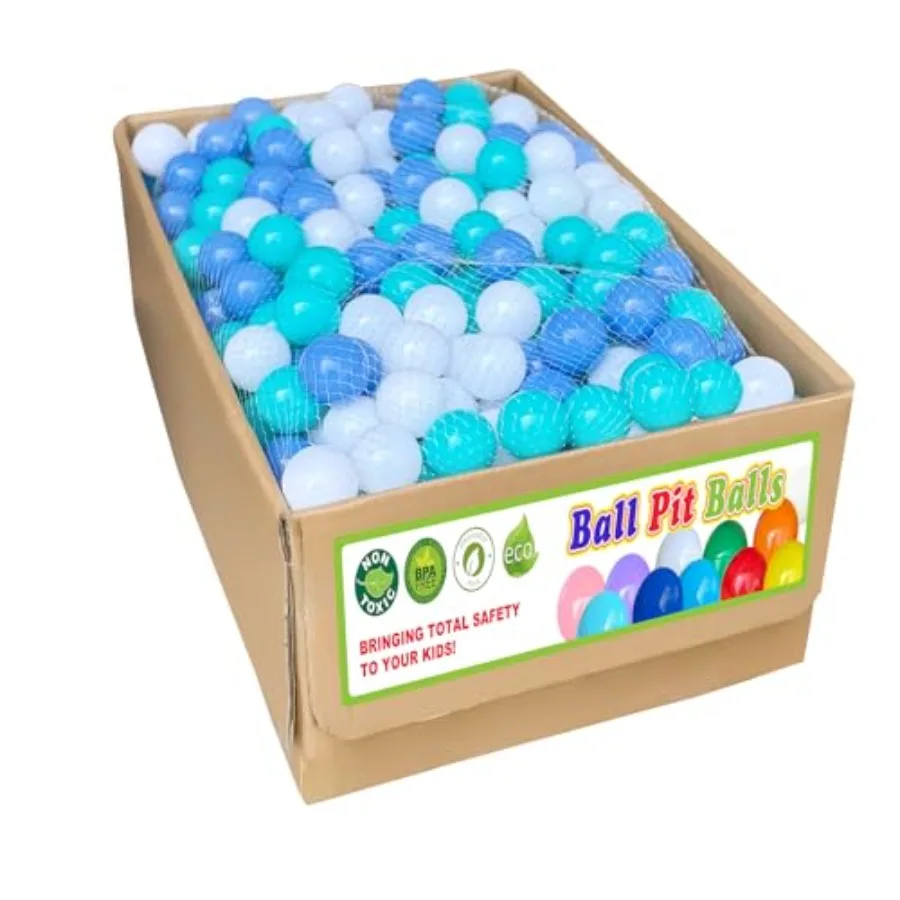 

Набор шариков для игровых бассейнов и бассейнов с шариками - мягкие пластиковые шары без BPA для детей и домашних животных: 500 штук