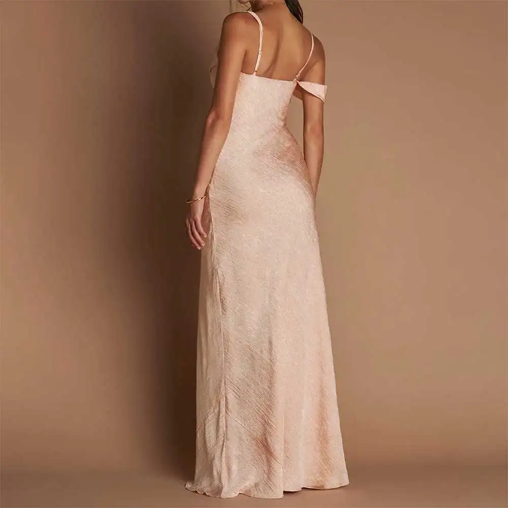 Sexy Spaghetti Strap Sleeveless Backless Mermaid Evening Dress For Women Prom Party Dress Formal Bridesmaid Dresses فساتين سهرة