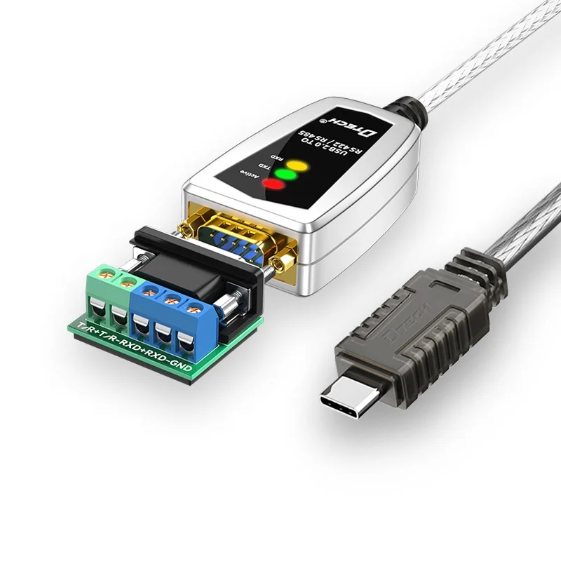 

DTECH USB Type C к RS485 RS422 DB9 Кабель-переходник последовательного адаптера длиной 3 м