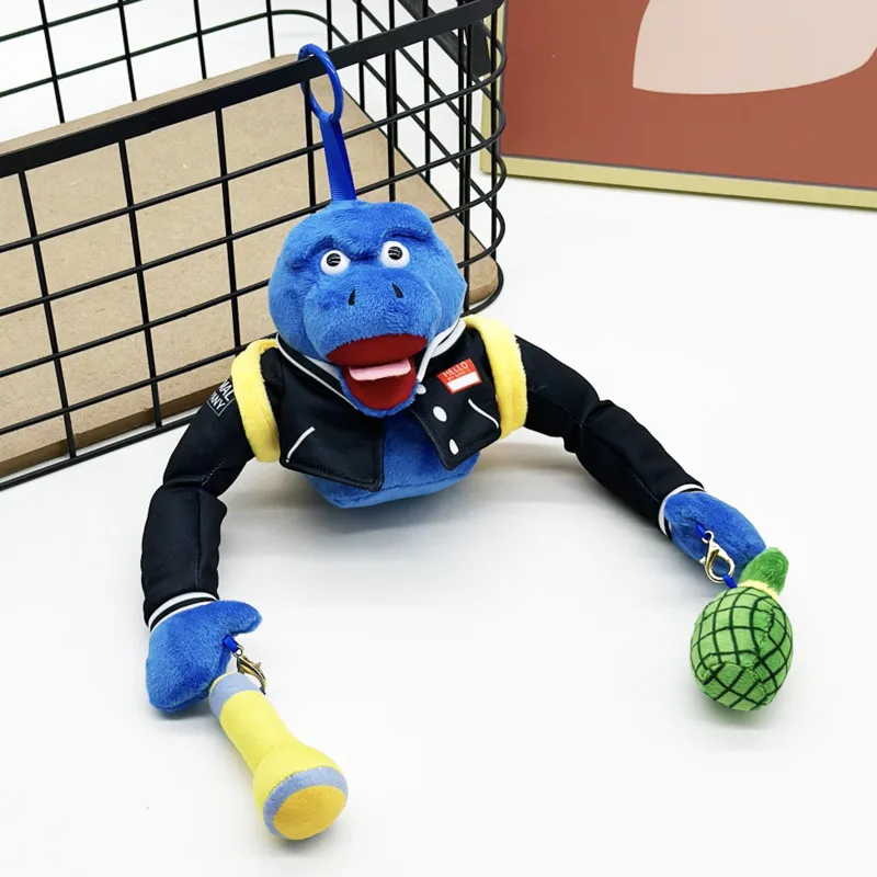 

Забавная плюшевая синяя обезьяна Animal_OG_v1, большой брелок, плюшевая милая синяя кожа с фонариком, рюкзак обезьяны, подарки