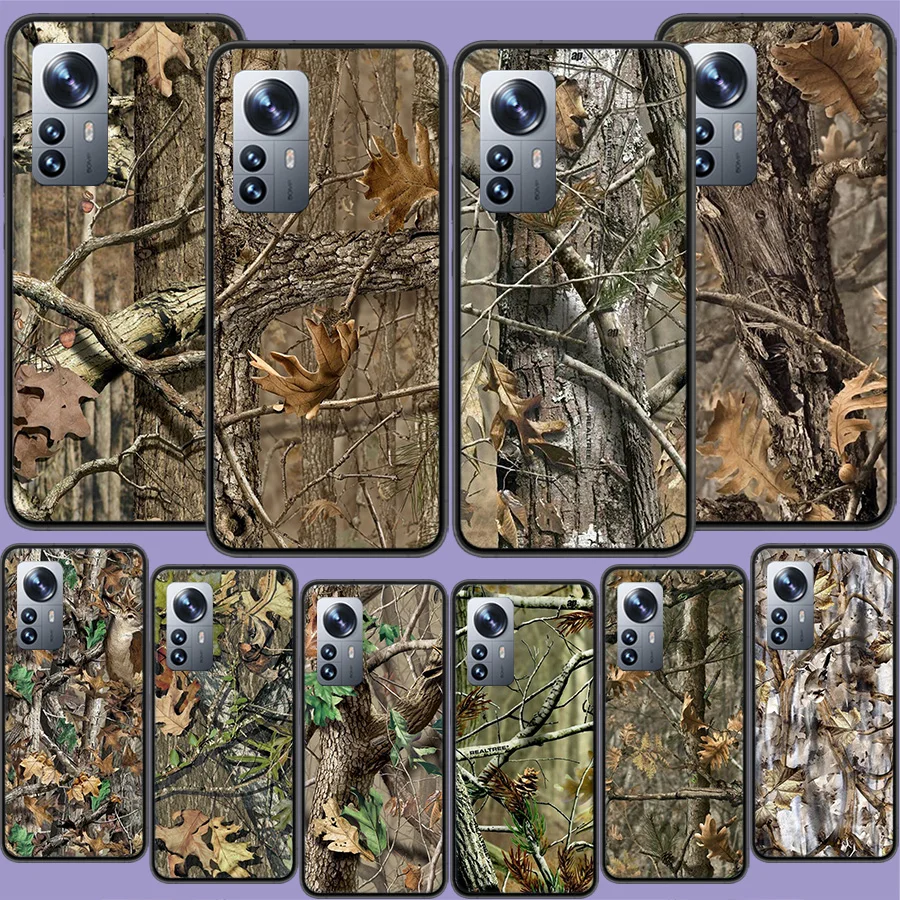 Realtree Real Tree Camo Phone Case For Xiaomi Mi 13 12T Pro 12X 12 Lite 5G 11T 11i 11 Ultra 10 10T 9T Pro 9 8 6X 5X A1 A2 Capa C