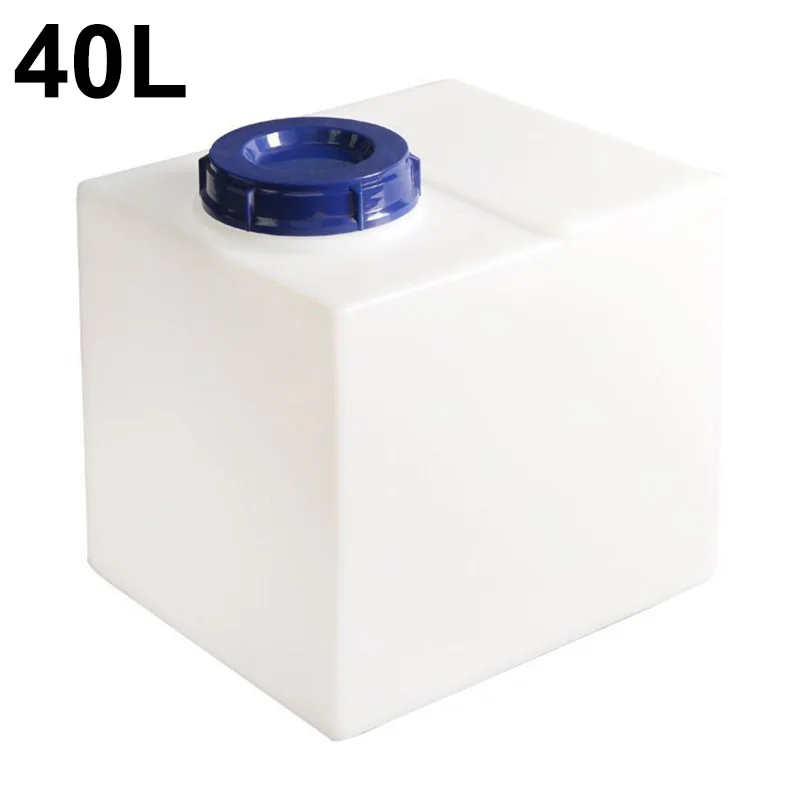 

40L Square PlasticRV Life Water Storage Tank Vertical Style Professional Fresh Water Holding Tank for Trailers Camper Boat Yacht