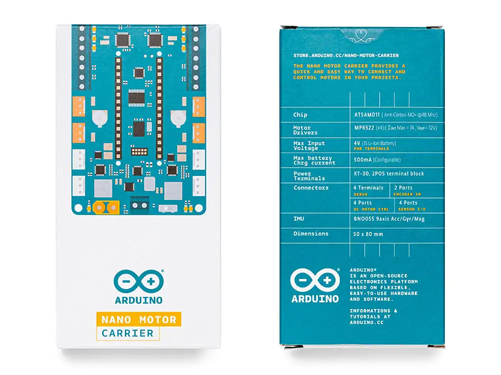 Arduino Nano Motor Carrier ABX00041 motori Nano 33 IoT estesi