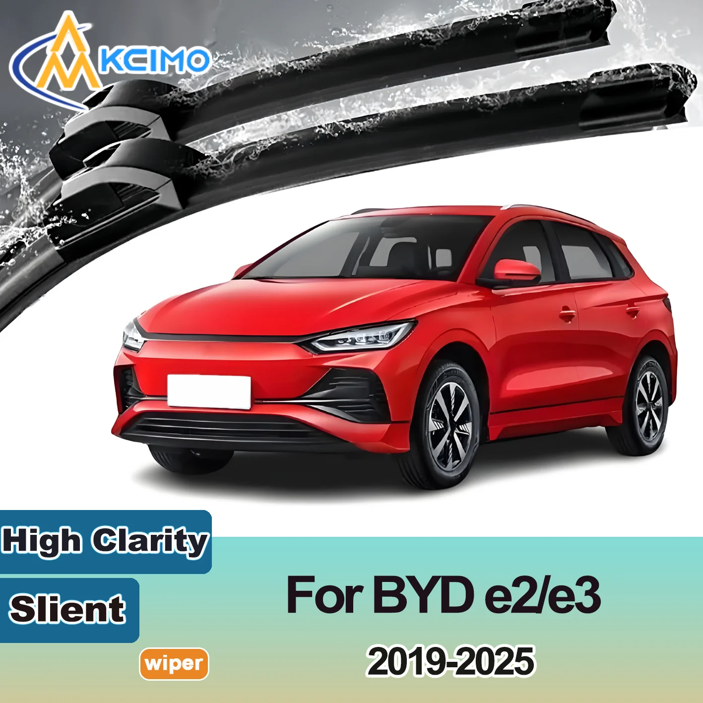 

KCIMO 2PCS New Front Windshield Wiper Blade for BYD e2/e3 2019-2025 BYD e3 (sedan) Front Windshield Auto Wipers Blade Brushes