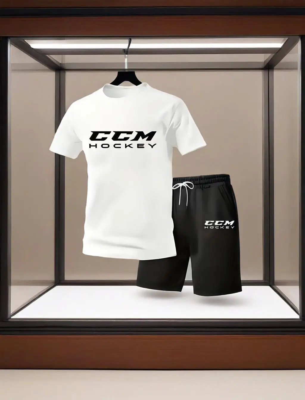 

Summer 2025 men's two-piece set, T-shirt shorts, running fitness exercise, fashionable casual short sleeves