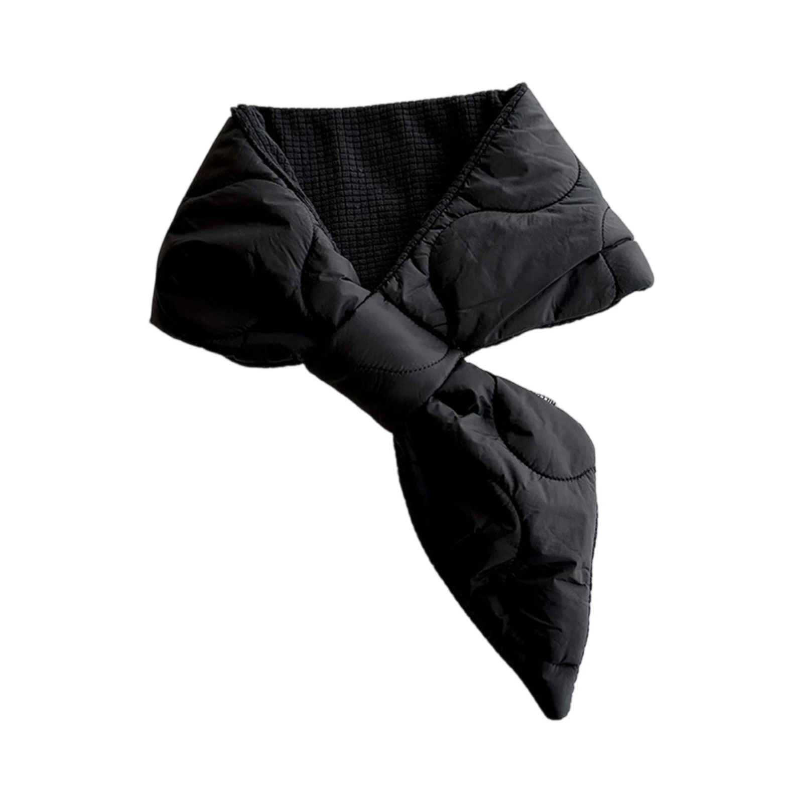 Elegancki, ciepły szal z piórami, wiatroodporny, w stylu koreańskim, puchowy szal na szyję, ochrona szyi, jednolity kolor, termiczny szalik dla dziewczyn.