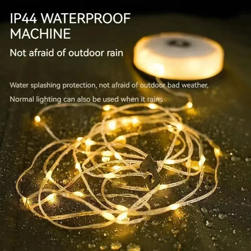 LED Camping Lamp Strip Atmosphere 10M Length Waterproof Recyclable Light Belt Outdoor Garden Decoration Lamp for Tent Room image 5