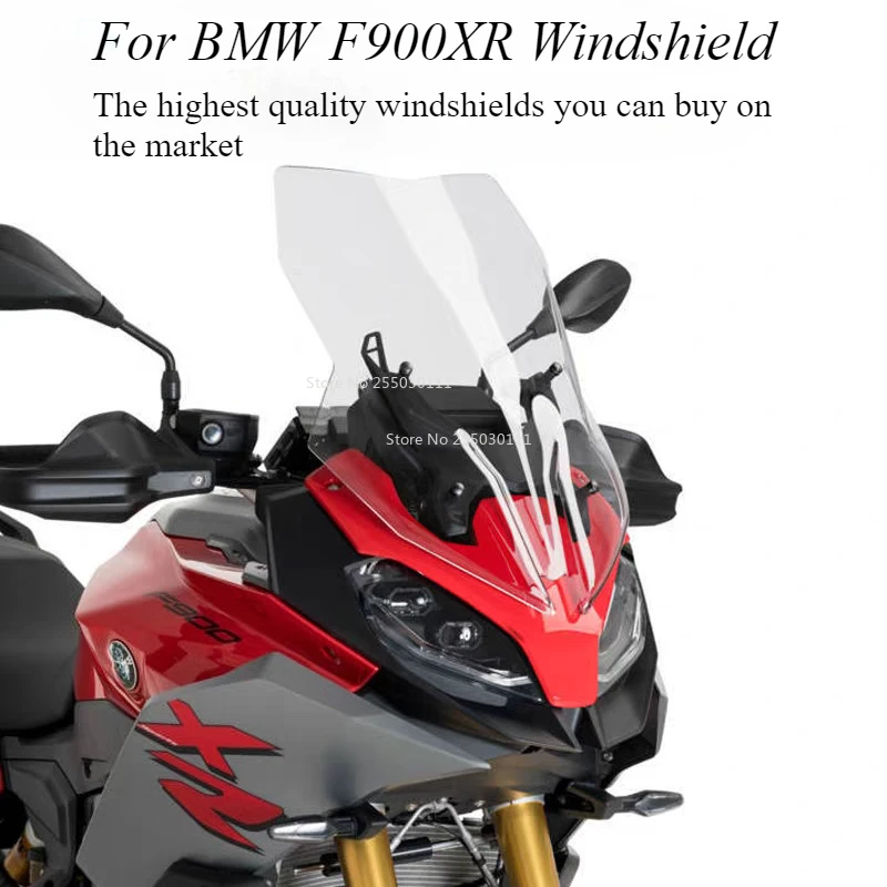 Motorcycle Front Windscreen For BMW F900XR Accessories Windshield Heighten Widen Wind Screen Fairing Wind Deflector