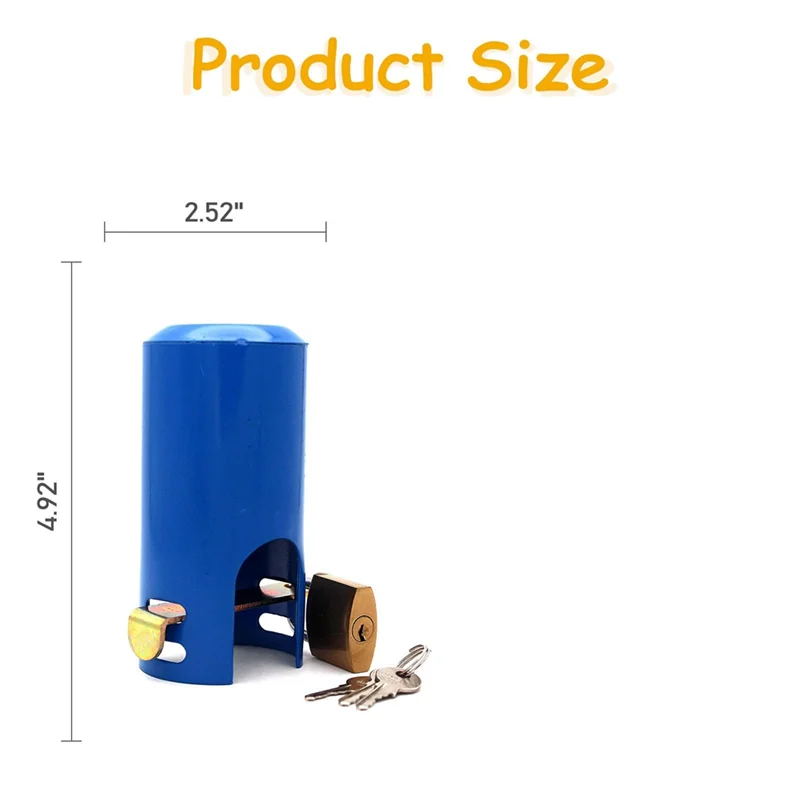 Water Faucet Lock Outdoor/Kitchen/Garden Hose Tap Faucet Lock Anti-Theft Child-Proof Metal Faucet Protection Cover Style