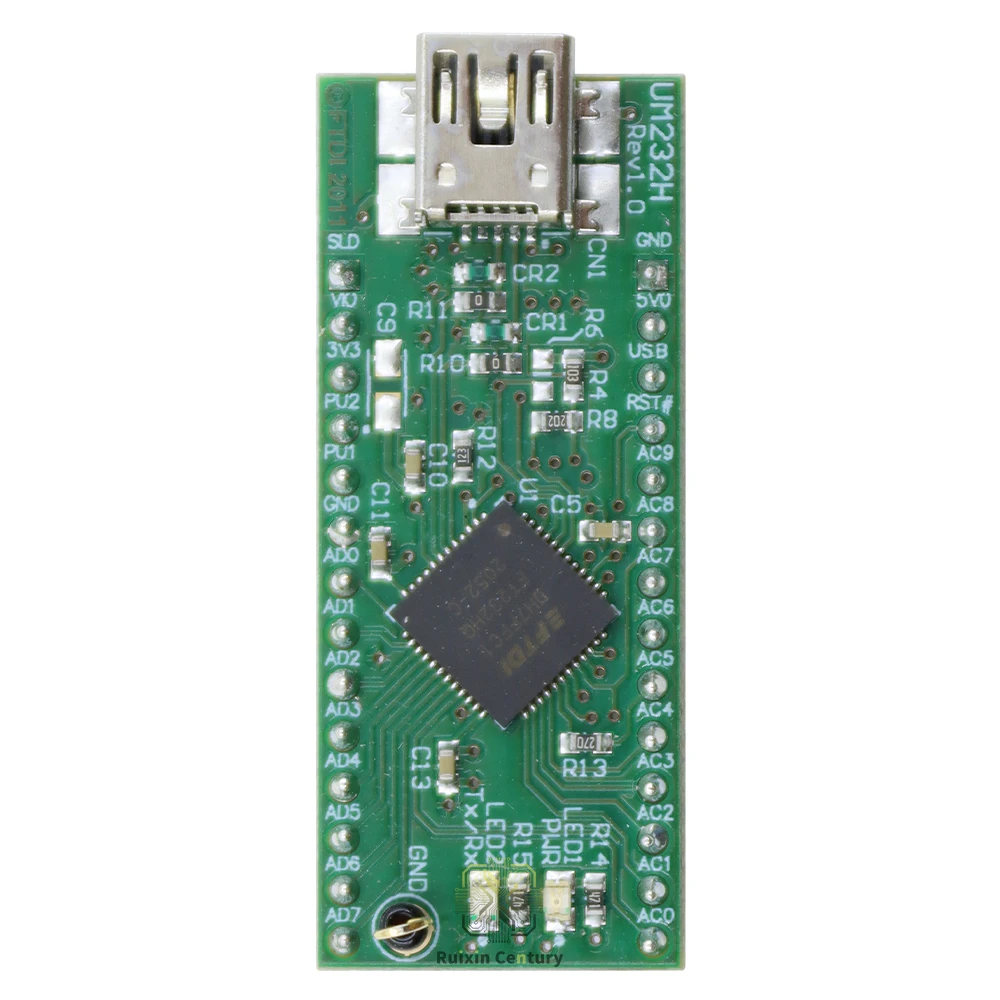 FOR FTDI UM232H Single Channel USB to Serial Port FT232H Hi-Speed Bridge Module 480Mb/s I2C SPI UART 28-Pin DIP Mini-B USB Card