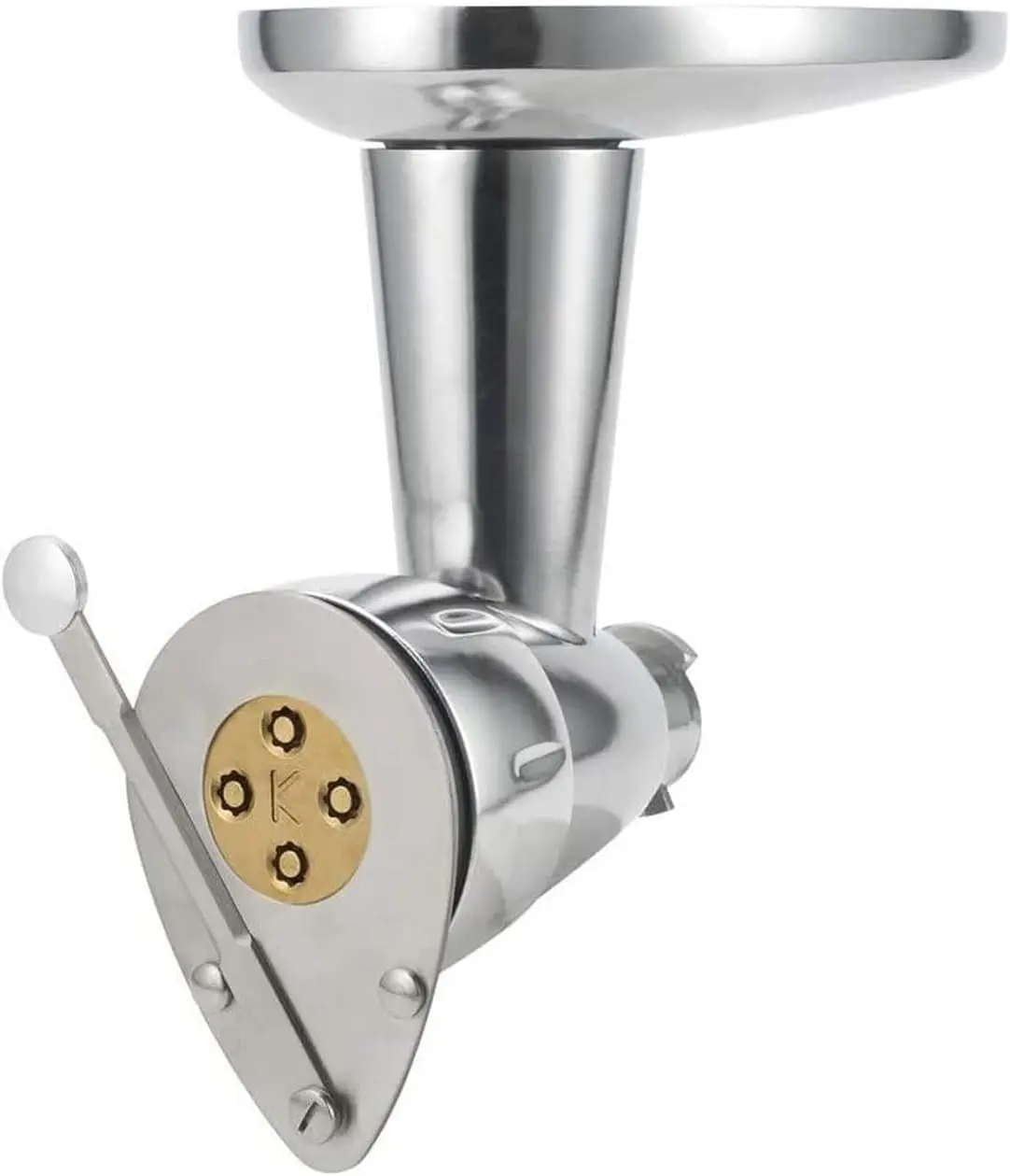 

Noodle Press Accessory For Food Processors Stainless Steel Case Bronze Pasta Insert For Maccheroni Rigati