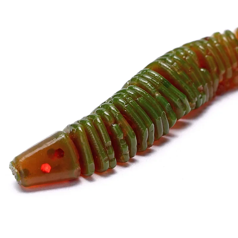 10 Cái/lốc Con Sâu Mềm Mồi Câu Jig Wobblers 6Cm 0.6G Tôm Mùi Phụ Gia Silicone Nhân Tạo Mồi Bass Cá Chép pesca Giải Quyết