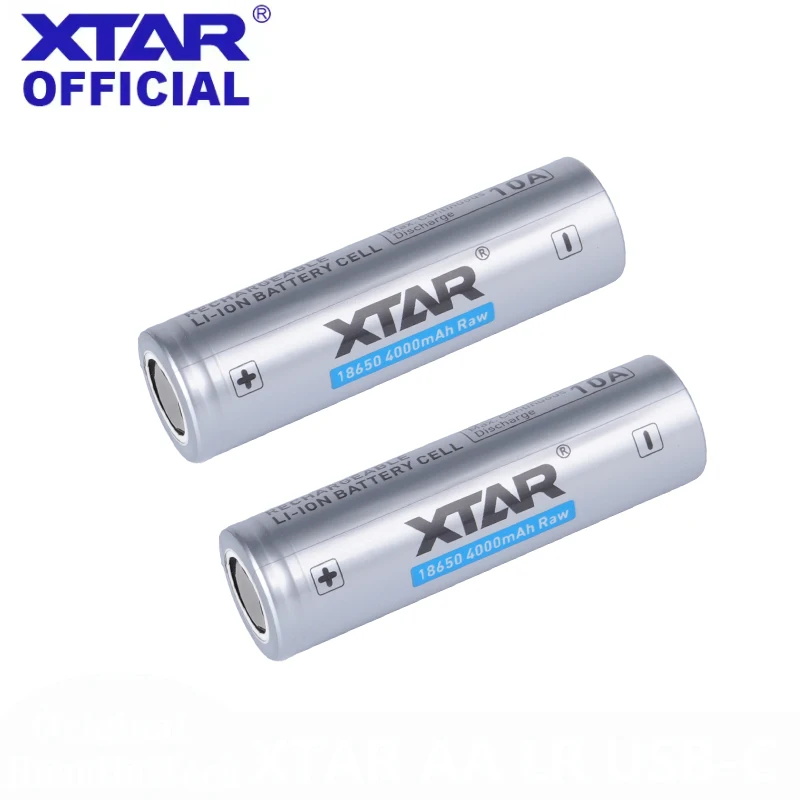 Grade A XTAR INR 18650 4000mAh RAW Max 10A 3.6V Rechargeable Li-ion Low Resistance Original Battery 500+ Cycles For Power Tools view 3