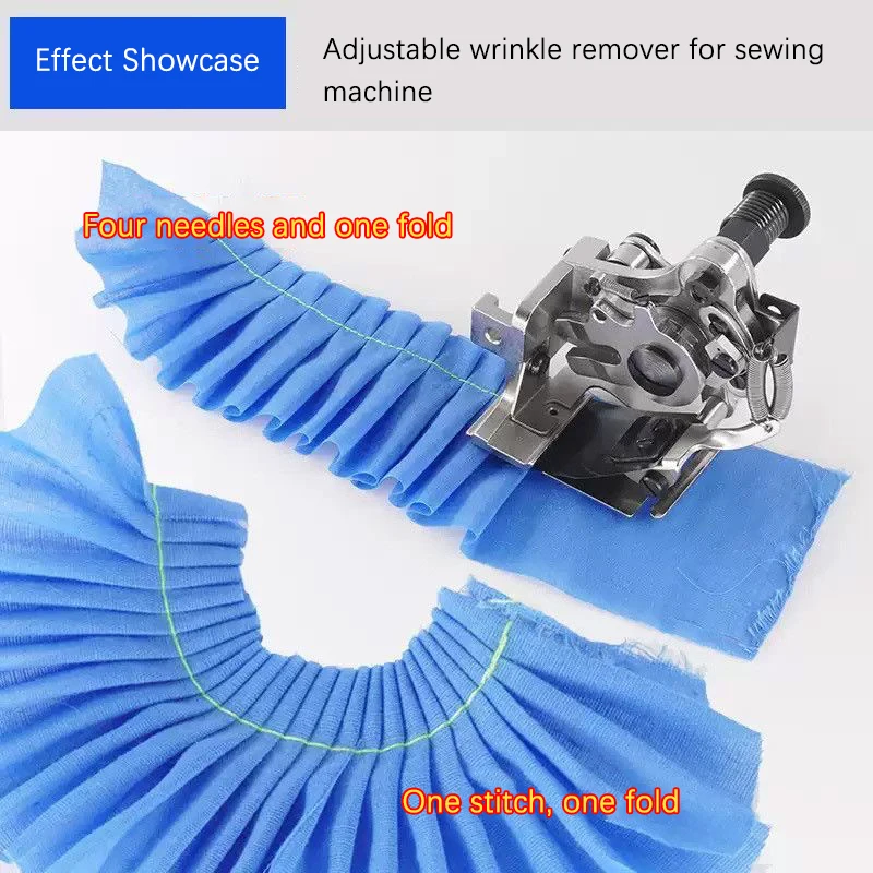 Flat Sewing Machine Wrinkling Press Foot Multi Needle One-Step Wrinkling Machine Industrial Sewing Accessories