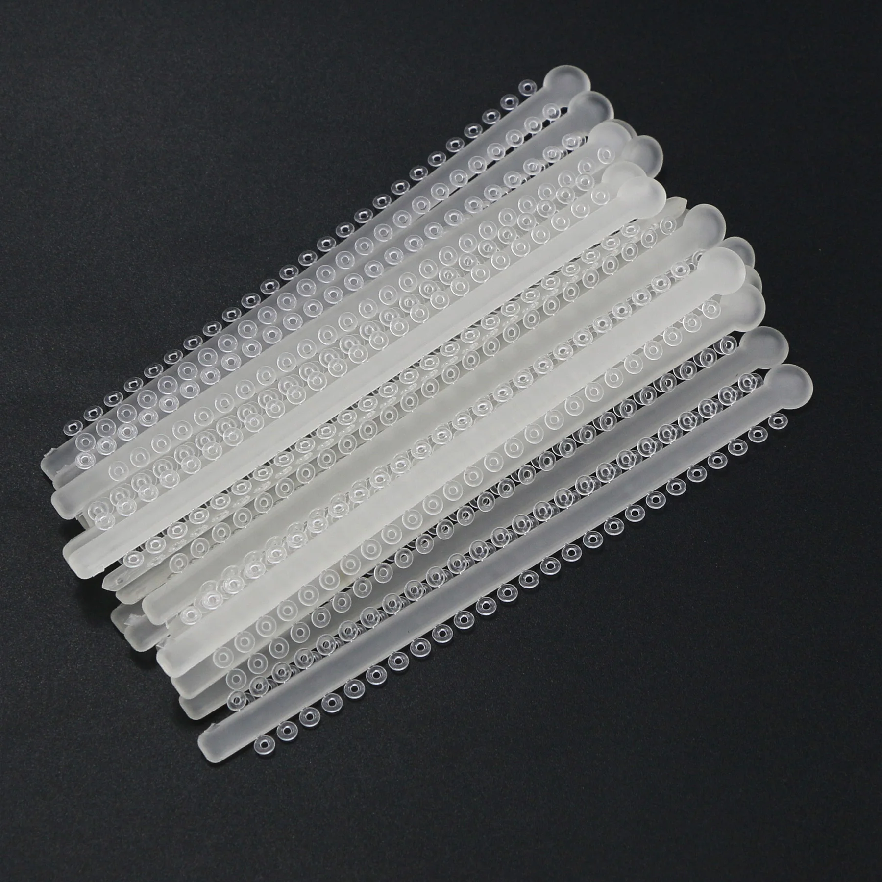 1000Pcs/Pack NEW Long Type Dental Orthodontic Ligature Ties Elastic Rubber Bands Clear Transparent Color