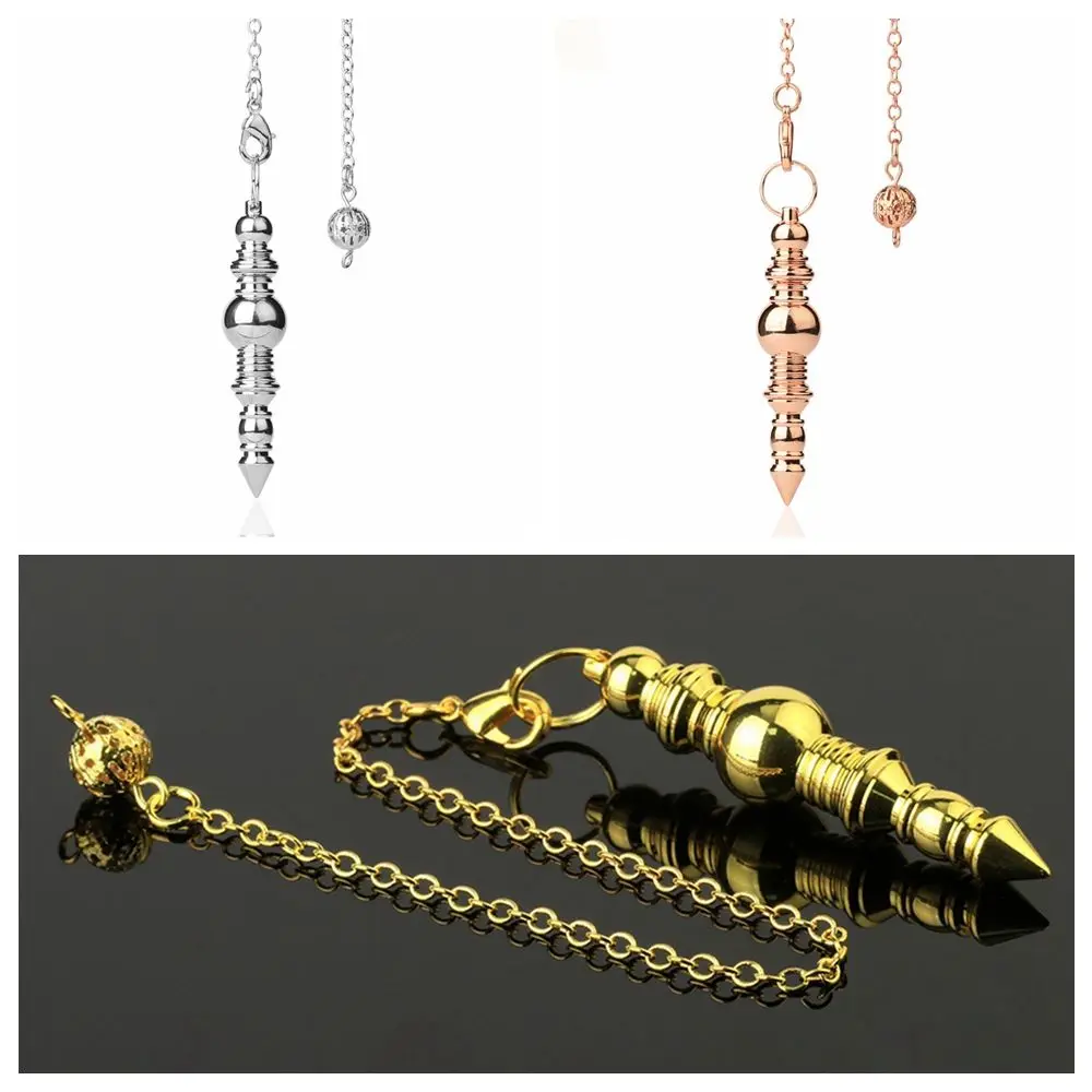 Wünschelrute Pendel Weissagung spirituelles Metall pendel für Gold Silber Farbe Anhänger Wicca meta