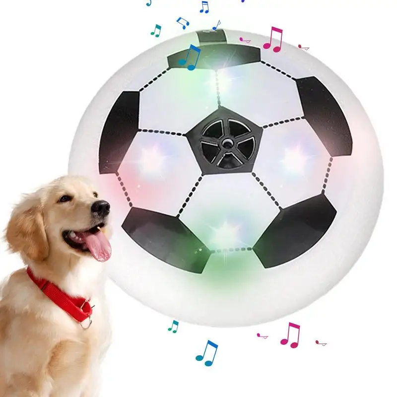 Hover Soccer Ball Kids Toys Active Gliding Disc Hoverball Remote Control Floating Soccer Ball With LED Lights Dog Training Toys