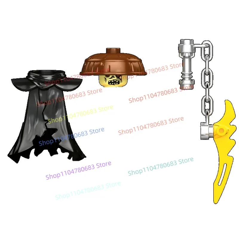 Bloques de construcción MOC H2027 H2028 H2029 H2030 H2031, modelo de ensamblaje de minifiguras Ninja, accesorios de dibujos animados de Anime, juguete para regalo coleccionable