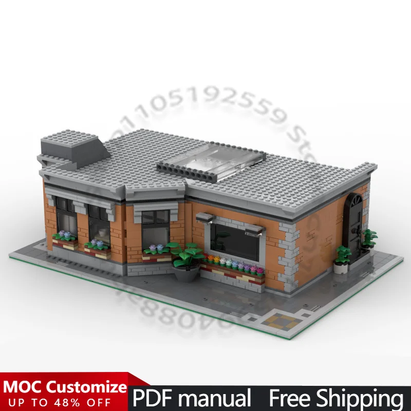

1550 деталей Модульный конструктор SitComplex - Queer Eye Ground Floor (с крышей) MOC, настраиваемый модульный конструктор, игрушка-подарок для фестивалей, сделай сам
