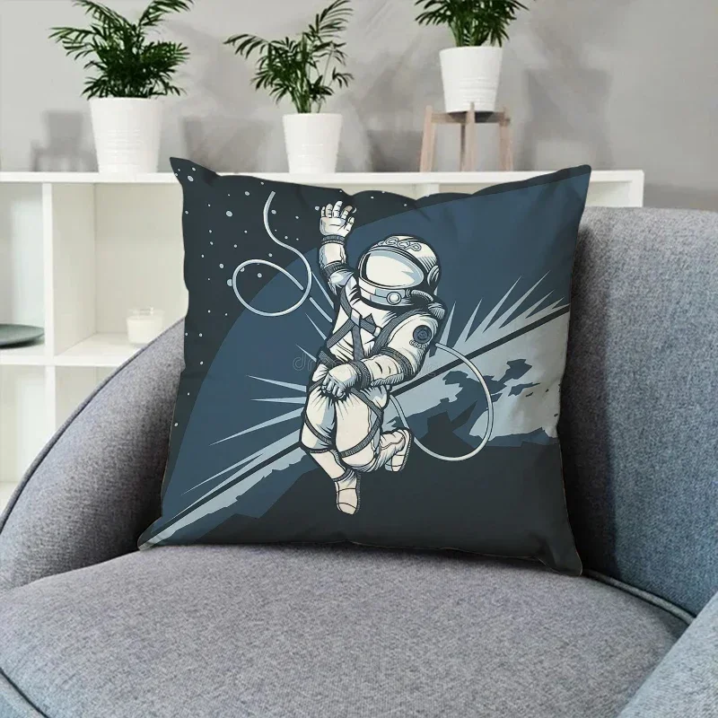 Astronaut Sofa Cushions Cushion Cover 45*45 Decorative Pillowcases 40x40 Fall Decor Car Decoration Anime Pillow Pilow Cases Home