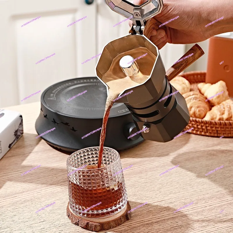 

Double Valve Mocha Pot Set: Handheld & Portable Coffee Utensils