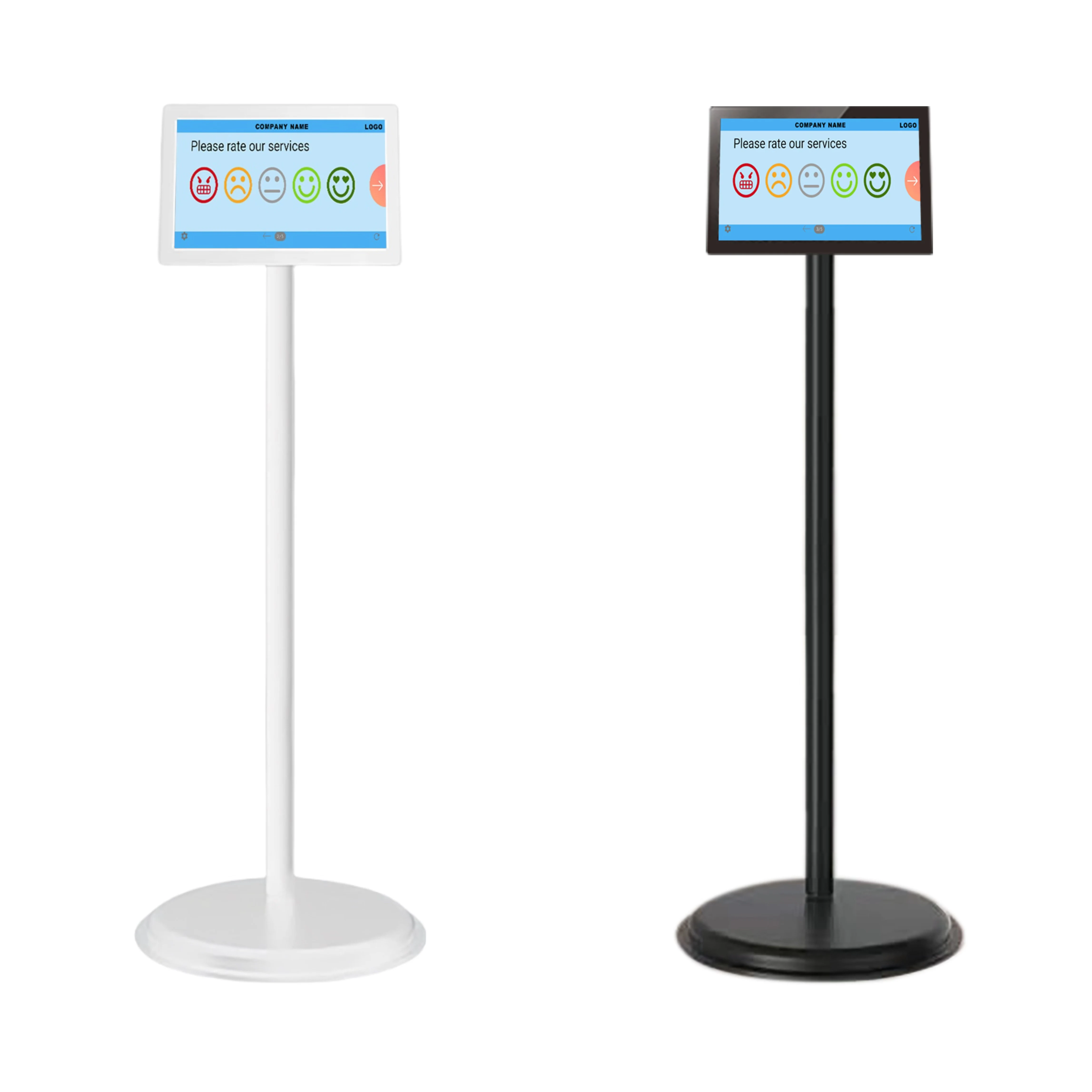 

10.1 Inch Floor Standing Touch Screen Satisfaction Device Button Customer Feedback Device Service Rating Kiosk