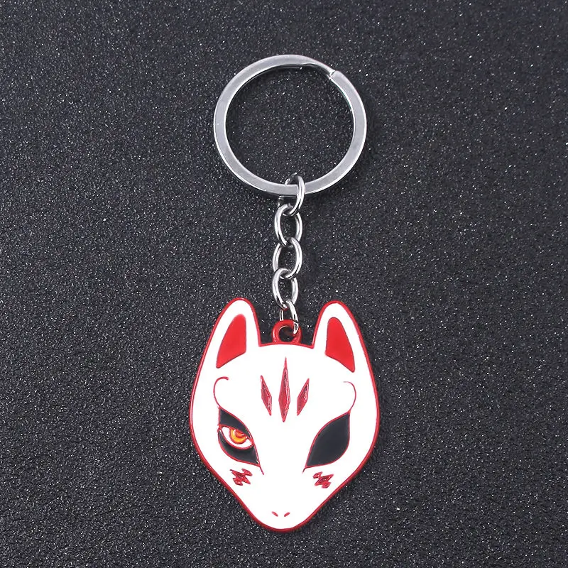 Hot Japanese Anime Persona 5 Strange Thief Group Keaton Mask Metal Pendant Keychain Bagpack Handbag Decoration Accessories Toy