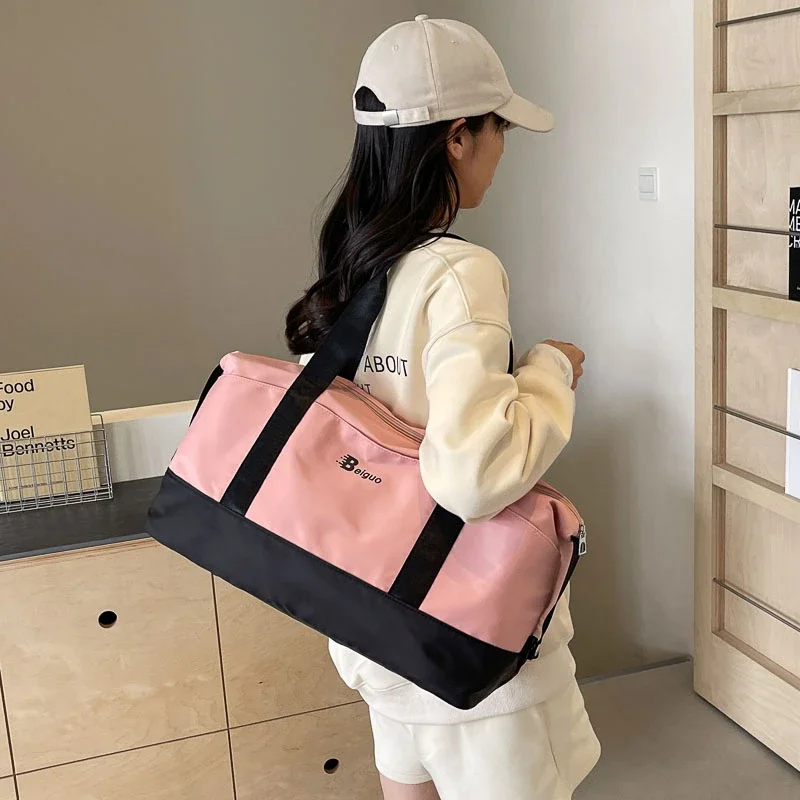 Bolso de viaje plegable para mujer, bolsa de mano impermeable, grande, multifuncional, de gran capacidad, a la moda, 2024