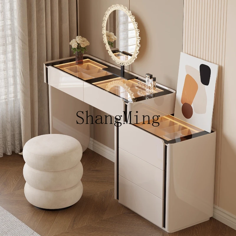 

ZYY minimalist solid wood dresser storage chest integrated light luxury high-end jewelry cabinet makeup table