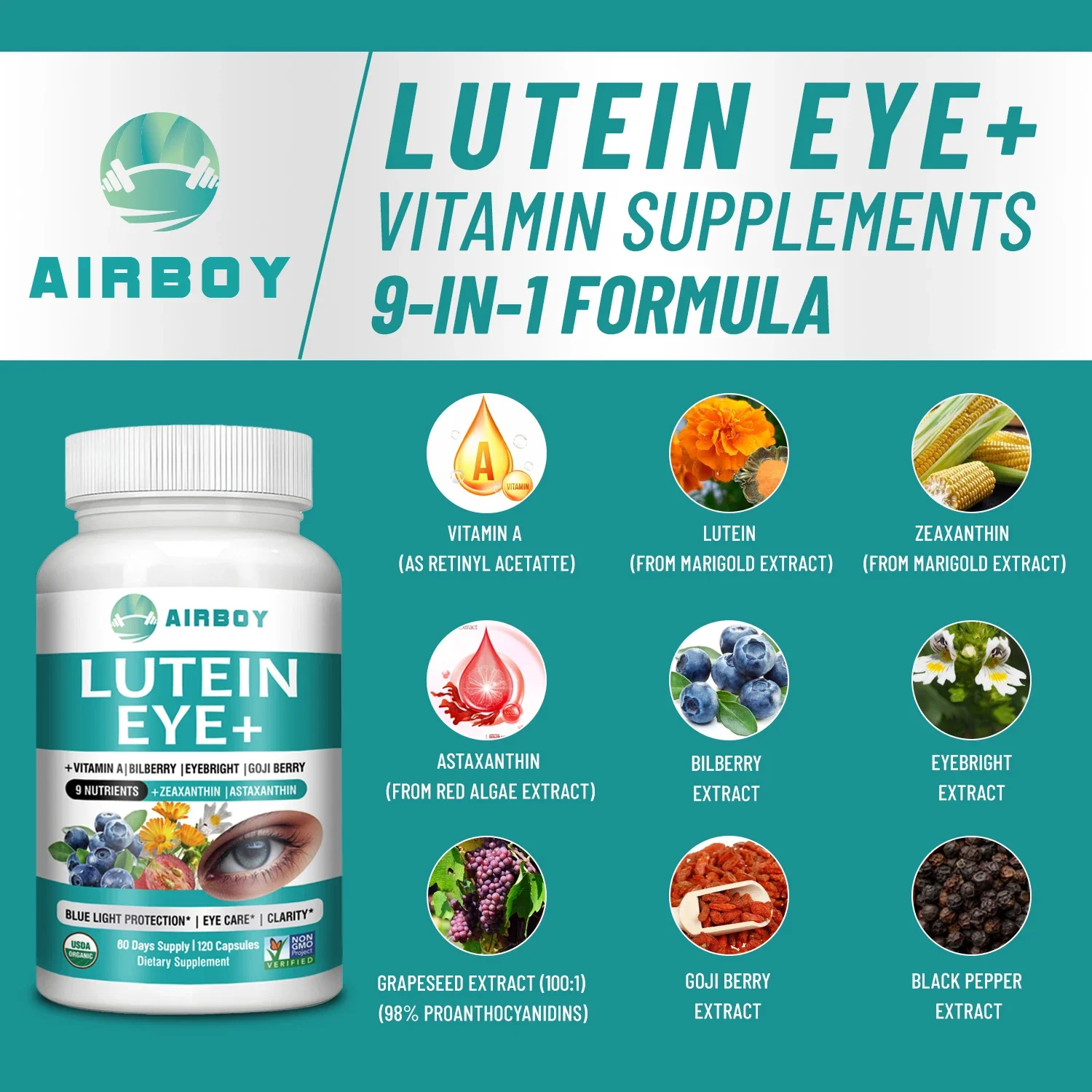 Lutein Eyes - Relieve Eye Fatigue, Improve Eye Edema, and Improve Vision Health