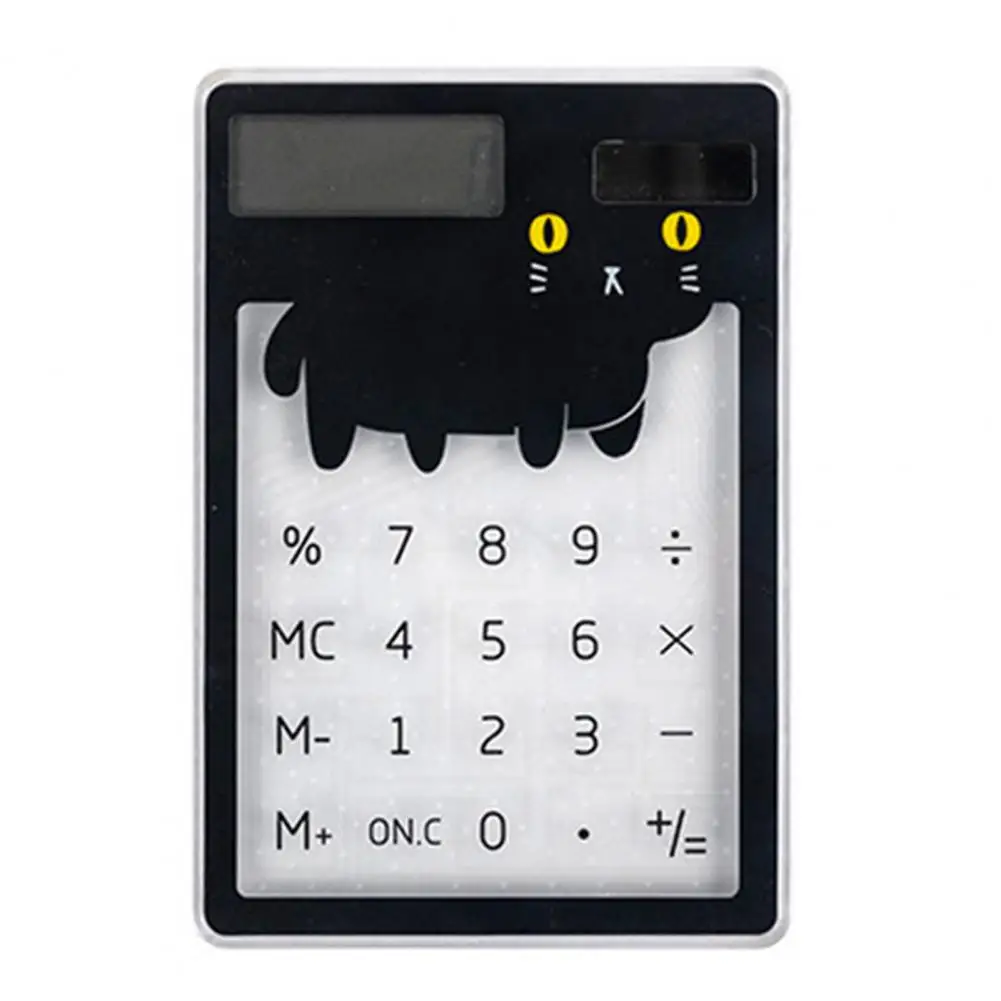 Calculator Fast Response Counting Transparent Cartoon 8-Digit Solar Energy Calculator School