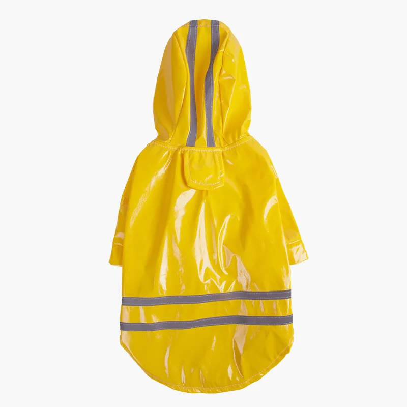 Hundekleidung mit Kapuze, Regenmäntel, reflektierender Streifen, Hunde-Regenmantel, wasserdichte Jacken, atmungsaktive Outdoor-Kleidung für Welpen, Regenmantel – Detail 6