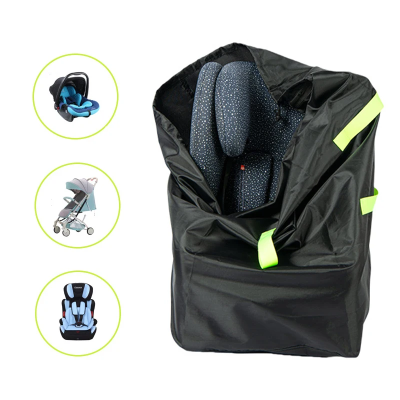 Цельный чехол для коляски, сумка для путешествий на воздушном поезде, ткань Оксфорд, водонепроницаемая сумка для хранения коляски с регулируемым ремешком