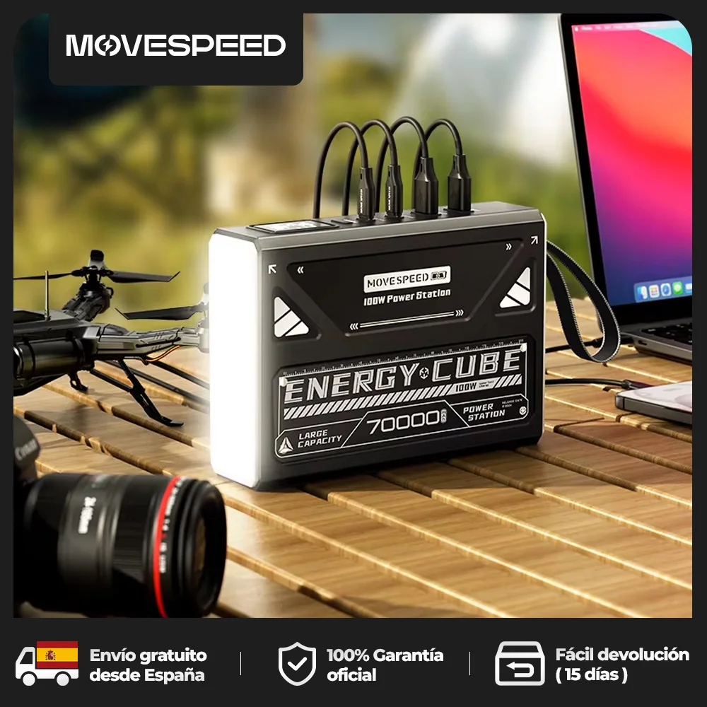 Image of MOVESPEED Z70 Pro Max Powerbank 70000mAh 140W PD Schnellladung Powerbank Externer Akku USB C für iPhone Laptop Outdoor