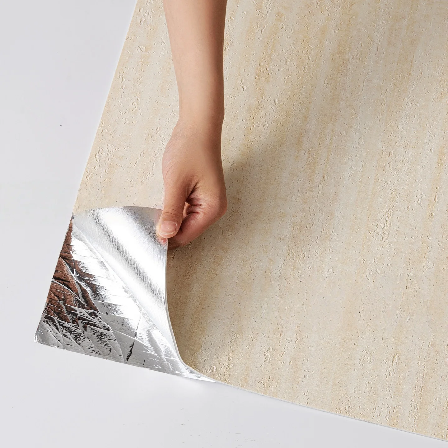 ملصقات حائط ذاتية اللصق ذات ملمس حجري تقليد لوحات حجرية لتزيين حائط الخلفية وتزيين المتجر