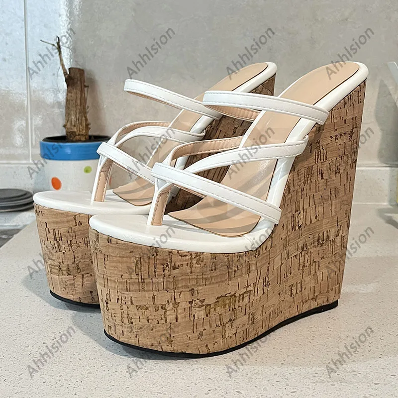 

Ahhlsion Women Summer Slingback Sandals Wedges High Heels Round Toe Black Party Shoes Ladies US Size 4-15
