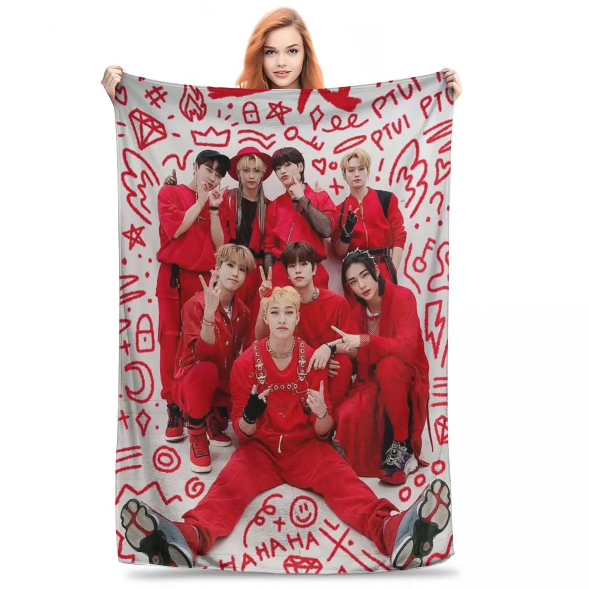 S-Strays Band Blanket Multi-size Super Soft and Warm Kids Throw Blankets for Couch Sofa and Bed