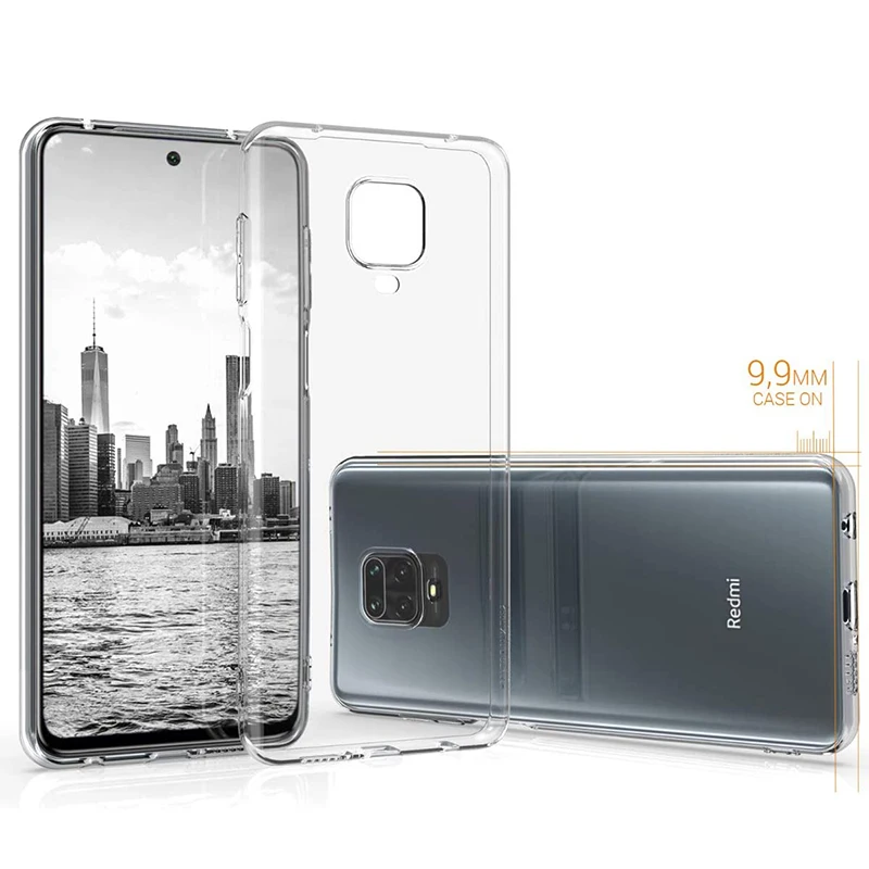 Premium Silikon Klar Weiche Telefon Abdeckung Fall Für Xiaomi Redmi Hinweis 9 Pro Ultra Dünne Zurück Shell Für Redmi Hinweis 9 s Coque – Detail 2