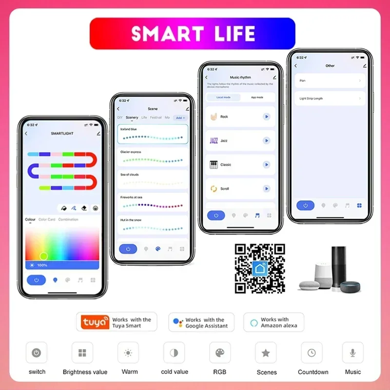 TUYA النيون LED قطاع أضواء 12-24 فولت 84 المصابيح/م WIFI النيون حبل ضوء مع مزامنة الموسيقى RGBIC Dreamcolor مطاردة شريط إضاءة طويل للغرفة #3