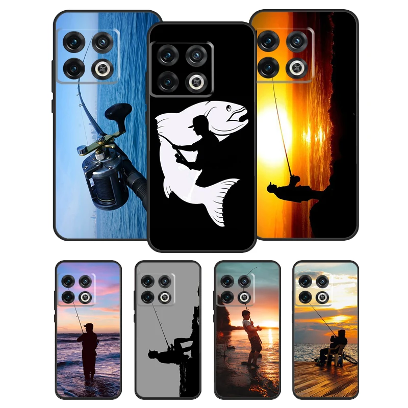 Fishing Fisherman Silicone Phone Case For Oneplus 10R 9 R 9RT One Plus 10 9 Pro 9RT Nord 2 T Ace Soft Cover Coque