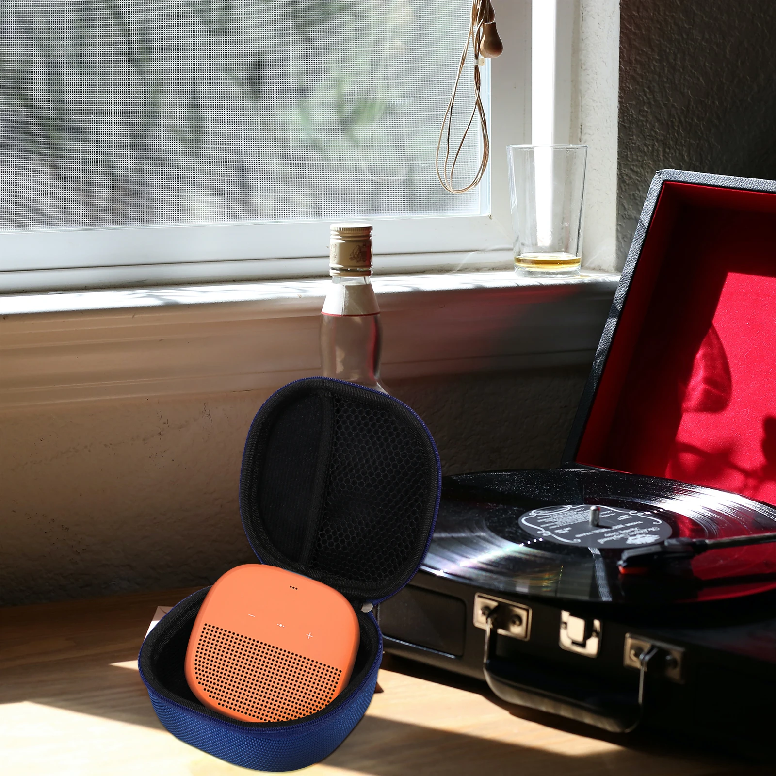 

1pc Portable Holder Small Carrying Carrying Portable Protective Cases For Speaker Protective Case Speaker Case