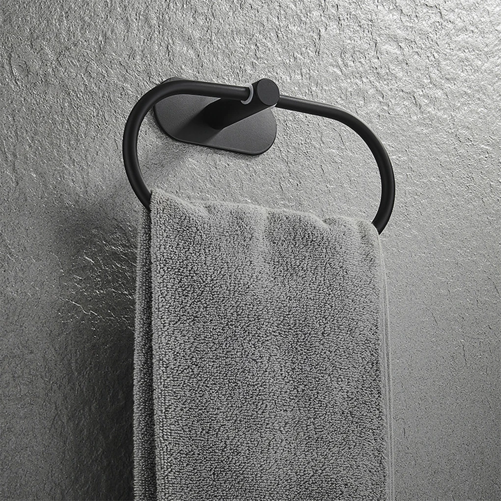 

Towel Hanger Ring ple Hanging Shelf Home Storage Rack Bathroom Stainless Steel Wall Mounted Hook Hardware Accessory