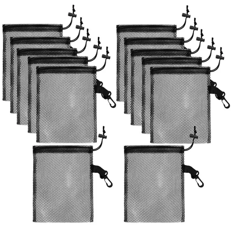 10 шт., сетчатая сумка с веревкой, многофункциональная сетчатая сумка на шнурке, пляжная игрушка, океанский мяч, органайзер из ракушек, сумка для мяча для гольфа