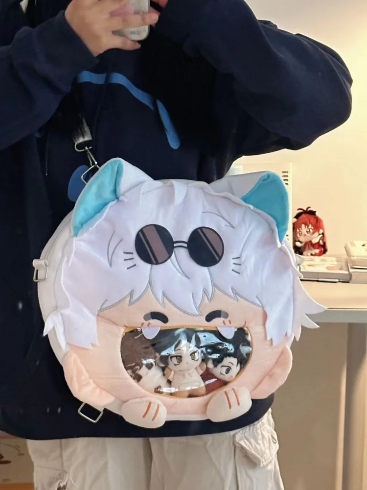 새로운 재미 있은 귀여운 만화 Jujetsu Kaisen Gojo Satoru 만화 아기 가방 소녀 애니메이션 대용량 배낭 어린이 생일 선물