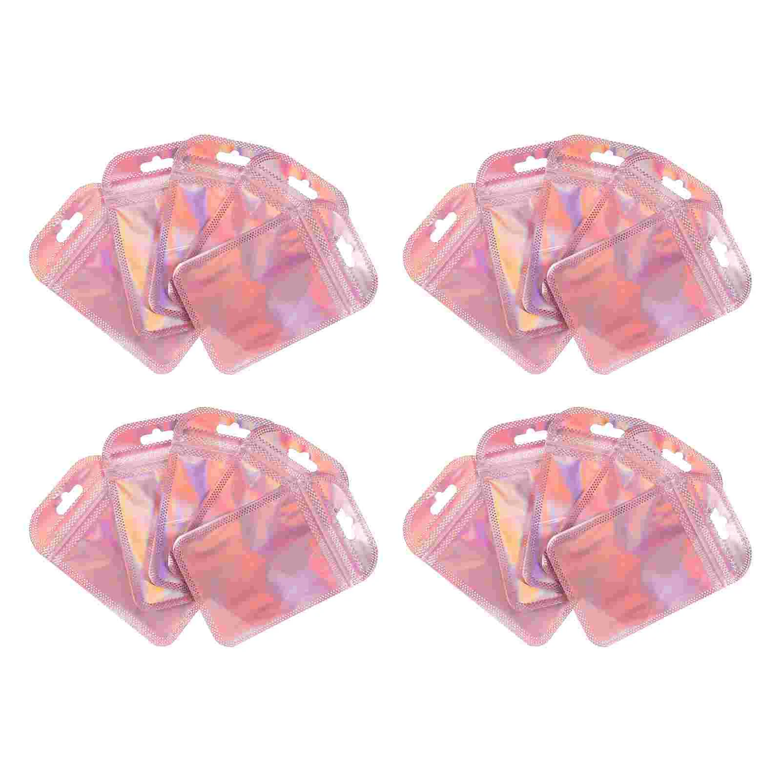 100 Pcs Plastic Bag Jewelry Packaging Mini Gift Bags Duffle Pvc Reusable Colorful Earring